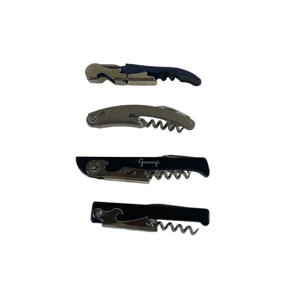 Lot Of 4 Corkscrews - Gurney's Hugger Franmara & Unbranded - Wine Bottle Openers